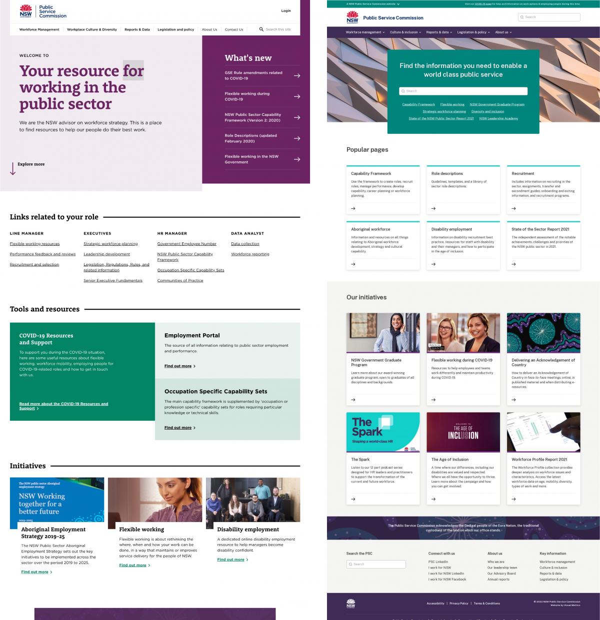 The Public Service Commissionâs website Before and After
